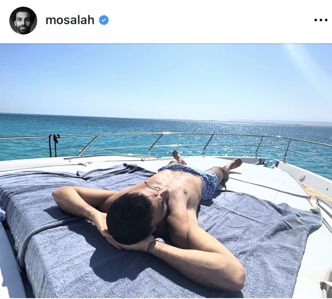 لحظات من عطلة صلاح