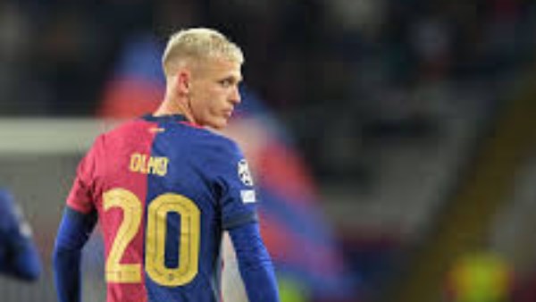 برشلونة يعلن عن فترة غياب داني أولمو واحتمالية مشاركته في الكلاسيكو